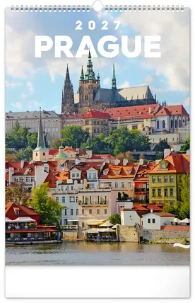 NOTIQUE Nástenný kalendár Praha 2027, 33 x 46 cm (PGN-36848-L)