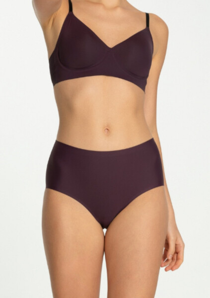 Julimex Jednoduché maxi nohavičky pre ženy XXL Švestková