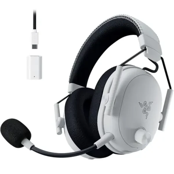 Razer BlackShark V3 Black Wireless Esports biela / Herné slúchadlá s mikrofónom / 2.4GHz / Bluetooth / USB-A (RZ04-05410400-R3M1)