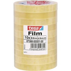 Tesa 57388-00001-01 tesafilm Štandardné priehľadná (d x š) 66 m x 15 mm 10 ks; 57388-00001-01