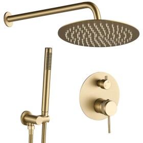 REA - Podomietková sprchová sada Lungo Grip Gold Brush + BOX REA-P8950