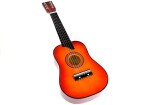 Mamido Drevená gitara s trsátkom červená