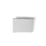 INVENA - WC misa závesná, Malaga štvorcová, s doskou soft-close CE-96-001-L