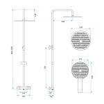 REA - Sprchová sada bez výtoku s termostatom Lungo Chrome REA-P6735