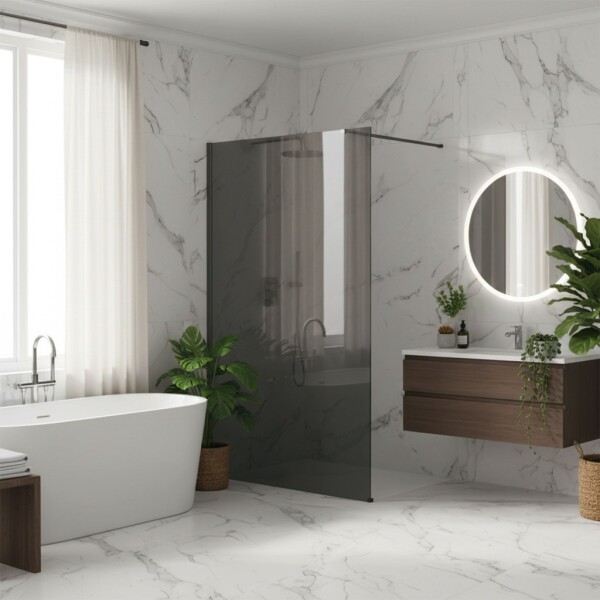 REA/S - Sprchová zástena Flexi Grey / Titan 140 KPL-K99480
