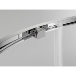 MEXEN/S - Exo štvrťkruhový posuvný sprchovací kút 90 x 90, transparent, chróm 8131-090-090-01-00