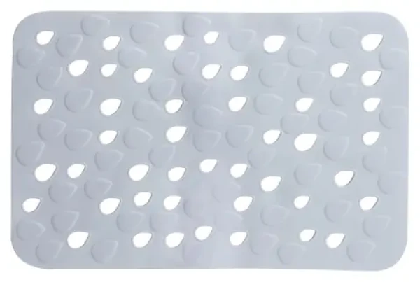 Spirella DROPS protišmyková podložka do vane šedá / PVC / 53 x 35 cm