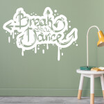 Veselá Stena Samolepka Break Dance Farba: oranžová, Veľkosť: 100 x 72 cm