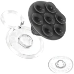 PopSockets PopTop Translucent Suck- UP čierna / Držiak telefónu / Stojanček / Vymeniteľný vršok (807753)