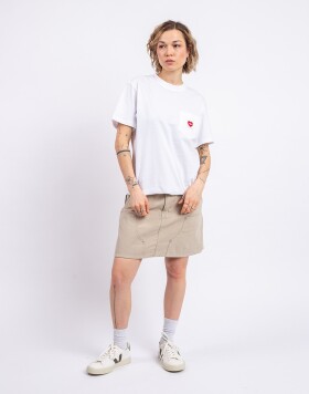 Carhartt WIP W' S/S Pocket Heart T-Shirt White/Red S