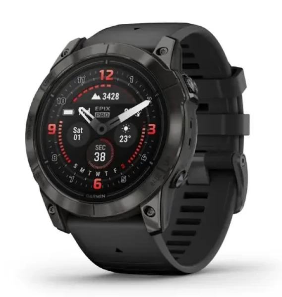 Garmin epix Pro (gen2) - Sapphire Edition sivá / Chytré hodinky / 1.4 / GPS / BT / ANT+ / Wi-Fi / 10 ATM (010-02804-01)