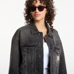 Bunda Carhartt WIP Helston Jacket UNISEX Black Destroy Wash, Splatter XS