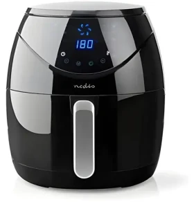 Nedis Teplovzdušná fritéza čierna / Teplovzdušná fritéza / 4.6 l / Digitálny / Časovač 60 min (KAAF240EBK)