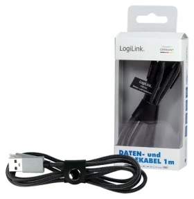 LogiLink USB-A - Micro-USB kábel sivá / Kábel / USB 2.0 / 1 m (CU0132)