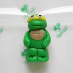 Figúrka na tortu škrečok ninja 5 cm Michelangel zo kokosovej hmoty - Fagos - Fagos