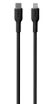 Puro Soft čierna / Dátový kábel / USB-C - Lightning / MFI / 12 W / 1,5 m (PUCAPLTUSBCICONBLK)