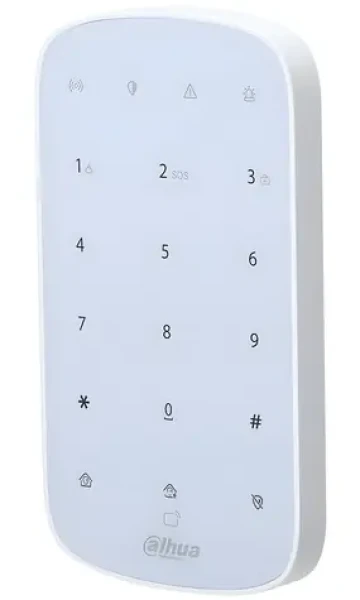 Dahua Airshield ARK30T-W2 biela / Bezdrôtová klávesnica / RFID 13,56 MHz / 868 MHz / pre alarm ARC (ARK30T-W2(868))