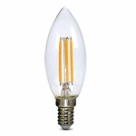 Solight WZ401A LED žiarovka E14 4W / retro / sviečka / 3000K / 360 ° / 440lm (8592718019525)