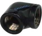 Alphacool HF čierna / Adaptér / G1/4 vnútorný závit / uhol 90 ° (17042)