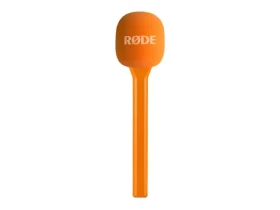 Rode Interview GO oranžová / Ručný adaptér / pre Wireless GO, GO II, GO 3, PRO, ME / ochrana proti vetru (INTERVIEWGOORA)