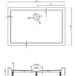 MEXEN - Flow+ sprchová vanička obdĺžniková 70 x 90, biela lesk 46R107090H