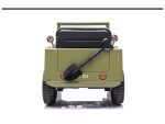 Mamido Mamido Detský elektrický vojenský Jeep Willys svetlé zelený