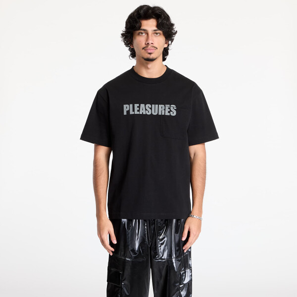 Tričko PLEASURES Impact Pocket Heavyweight Shirt Black S