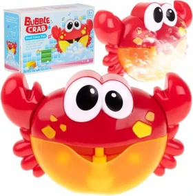 KIK Stroj na výrobu peny do vane Krab / 2× AA batérie / 25 × 20 cm / veselé melódie (KX7219)