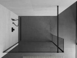 MEXEN/S - Kioto Sprchová zástena WALK-IN 95 x 40, transparent, čierna 800-095-212-70-00-040