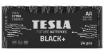 TESLA BLACK+ AA 24 ks / Alkalická batéria / LR06 / ceruzková / fólia (14062410)