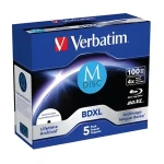 Verbatim M-Disc BD- R XL 100 GB 5 ks / Blu-ray médium / 4X / Printable / jewel case (43834)