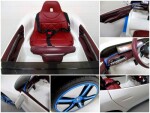Mamido Elektrické autíčko Audi BMW i4, biele s EVA kolesami a koženou sedačkou, vrátane ovládača