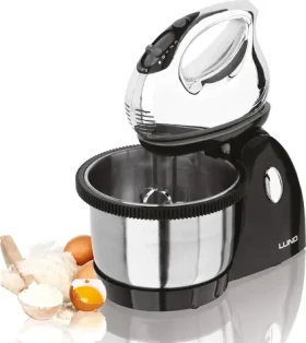 Lund Tyčový mixér s nerezovou nádobou / Tyčový mixér / 200 W / 3 rýchlosti + turbo / nerezová misa a príslušenstvo (TO-67790)