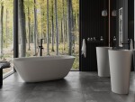 MEXEN - Como voľne stojaca vaňa liaty mramor 150 x 82, betón mat 57311508261