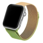 Beline Steel zeleno-zlatá / Opasok pre Apple Watch / 38/40/41 mm / nerezová oceľ