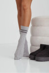 Dámske ponožky Slipper s pruhmi Grey 37-41