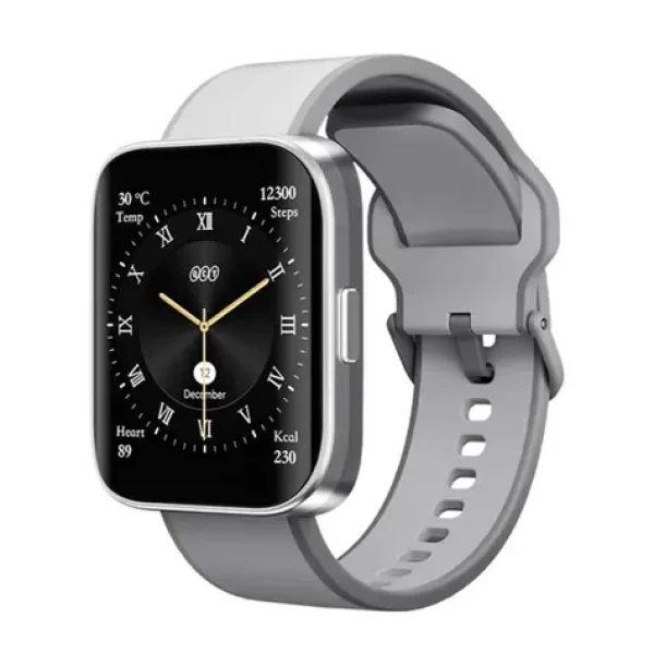 QCY Smartwatch Urban GS (S9) sivá / Chytré hodinky / 1,95 "AMOLED / GPS / Bluetooth / 5 ATM (S9 grey Urban GT)