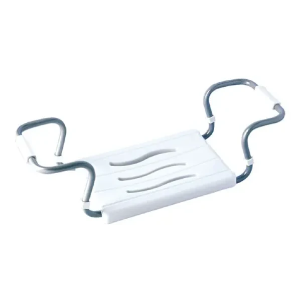 MSV sedátko do vane nastaviteľné biele / oceľ / 50-70 cm / do 120 kg (3700703946960)