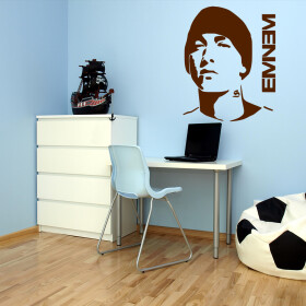 Veselá Stena Samolepka Eminem Farba: hnedá, Veľkosť: 40 x 47 cm
