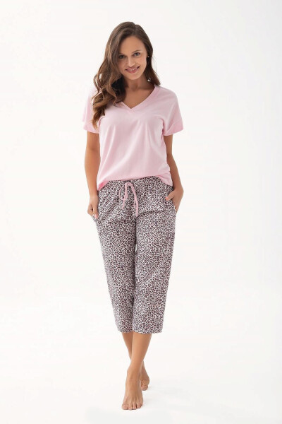 Dámske pyžamo Luna 345 cr/r M-2XL kakao L