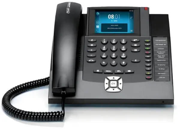Auerswald Comfortel 1400 IP čierna / IP telefón / dotykový TFT displej 3,5 "/ handsfree / 100 kontaktov (90071)