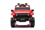 Mamido Mamido Elektrické autíčko OFFROAD červené 12V Vysoký podvozok, široké sedadlo, Odpružené nápravy, 2,4 GHz Diaľkové ovládanie LED svetlá