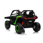 Mamido Mamido Elektrické autíčko Buggy UTV KCK 4x4 zelené 24V | 800W | 50 kg | EVA | LED | 2,4 Ghz | ECO koža