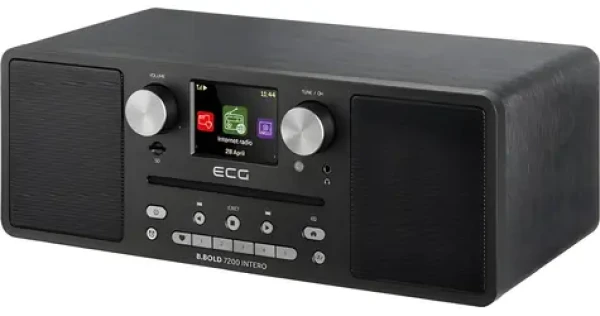 ECG B.BOLD 7200 Intero čierna / Rádioprijímač s CD / DAB, FM, internetové rádio / Bluetooth, Wi-Fi / USB, microSD (100001356420)