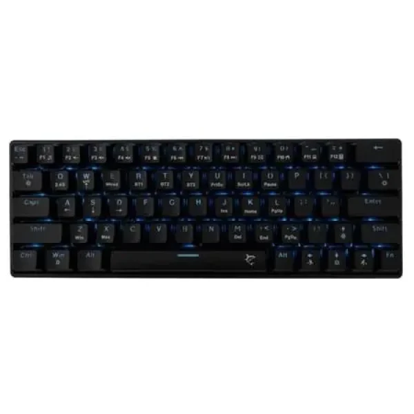 White Shark GK-3111 KAIKEN čierna / bezdrôtová herná mechanická klávesnica / US layout / červené spínače / USB / BT / LED (KAIKEN-US)