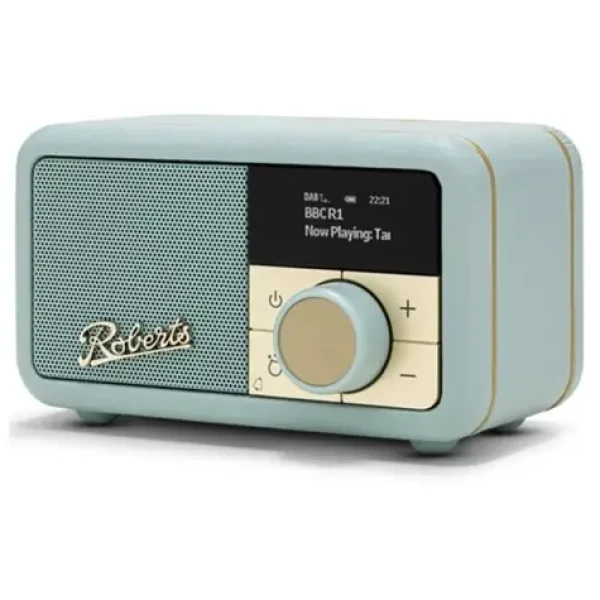 Roberts Radio Revival Petite 2 Duck Egg Blue / Prenosné rádio / DAB+ a FM / USB-C / BT / LCD Displej / 3.5mm (REV-PETITE2DEE)