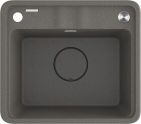 DEANTE DEANTE - Momi metallic grey Granitový drez, 1-bowl ZKM_T103