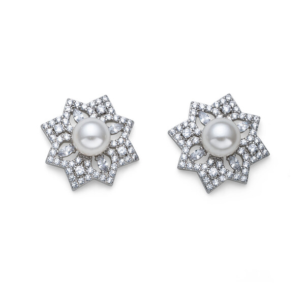 Oliver Weber Pôvabné náušnice so zirkónmi Wishful 23007