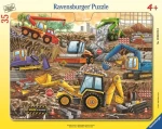 Ravensburger Puzzle: Stavebné stroje v plnom prúde /35 dielikov/ od 4 rokov
