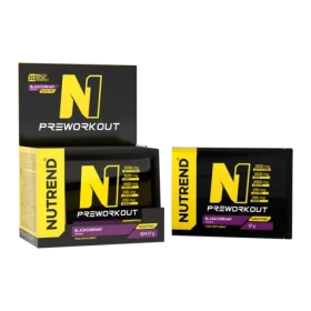 N1 Pre-Workout - Nutrend (čierne ríbezle, 10 x 17 g) (29349-13-10x17g-blackcurrant)